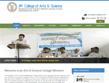Tablet Screenshot of jmcollege.com